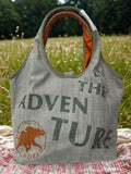 HUNTING WORLD Reversible Save The Elephant Canvas And Nylon Handbag