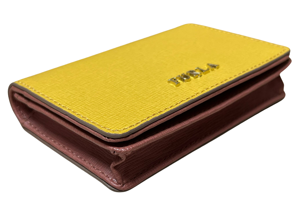 Furla Yellow Leather Card Case