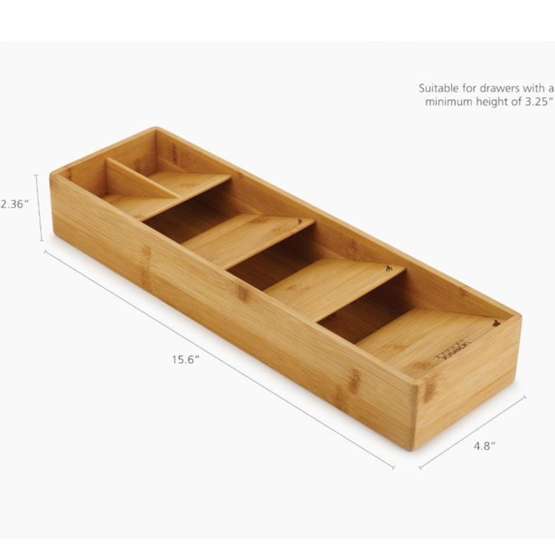 Joseph Joseph 85168 DrawerStore Cutlery Organiser Bamboo Secondary image