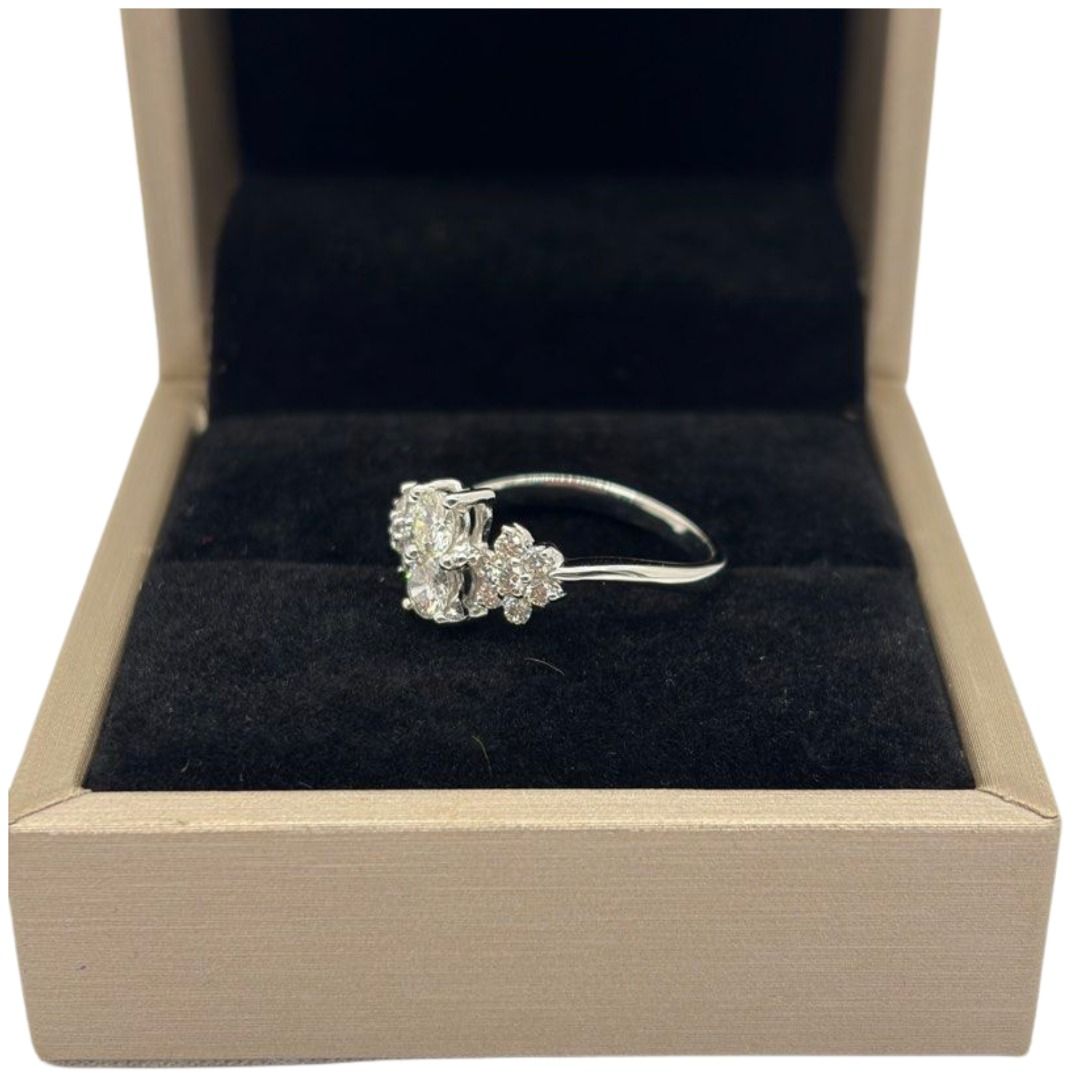 750 White Gold Natural Diamond Ring Secondary image