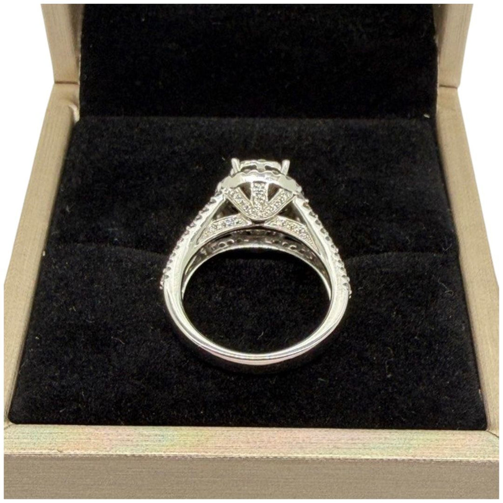 750 White Gold Natural Diamond Ladies Ring