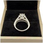 750 White Gold Natural Diamond Ladies Ring