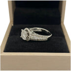 750 White Gold Natural Diamond Ladies Ring