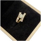 750 Yellow Gold Natural Diamond Ring