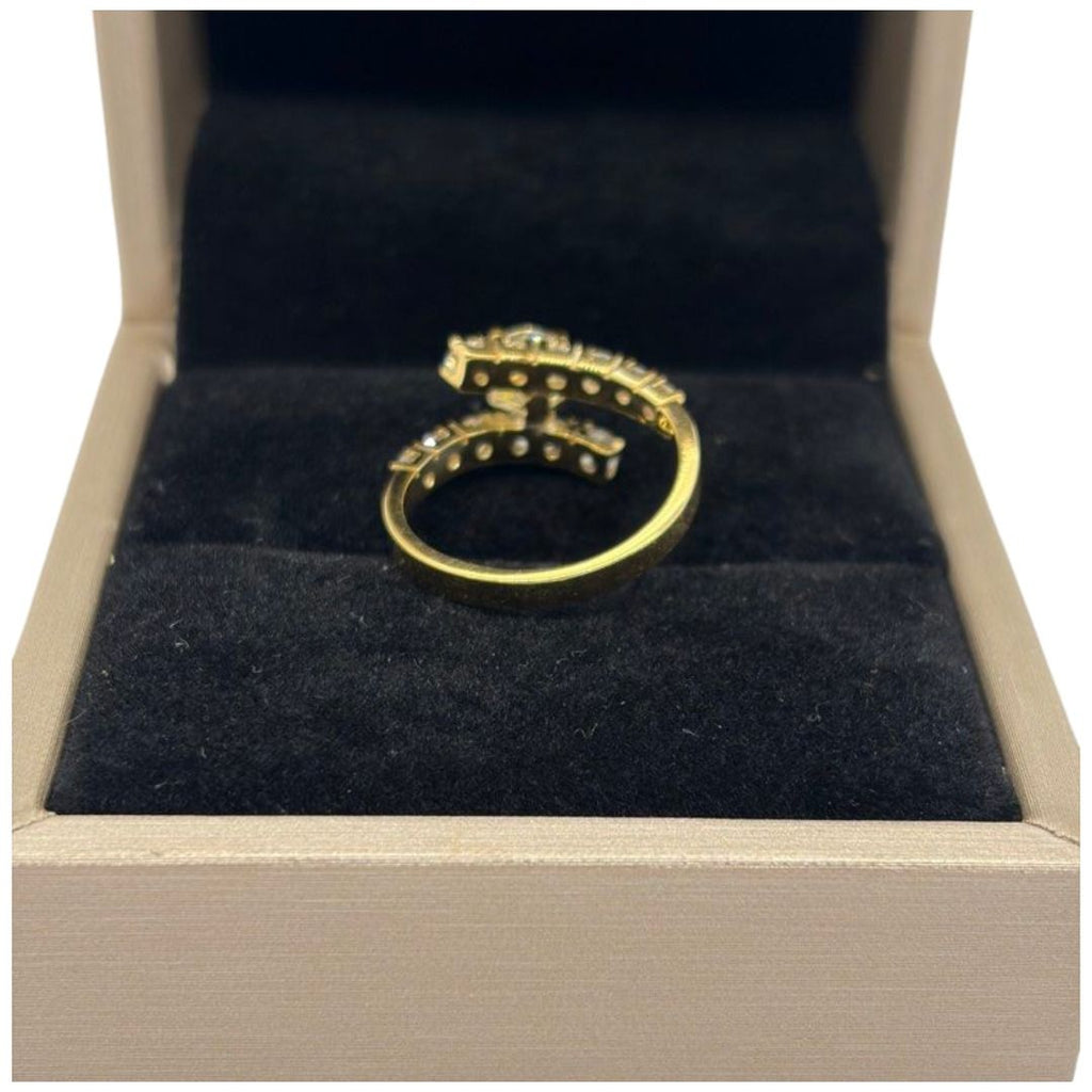 750 Yellow Gold Natural Diamond Ring