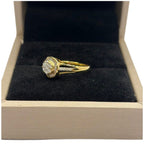 750 Yellow Gold Natural Diamond Ladies Ring