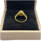750 Yellow Gold Natural Diamond Ladies Ring
