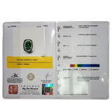 750WG Emerald=9.61ct Diamond Men RIng w/Cert