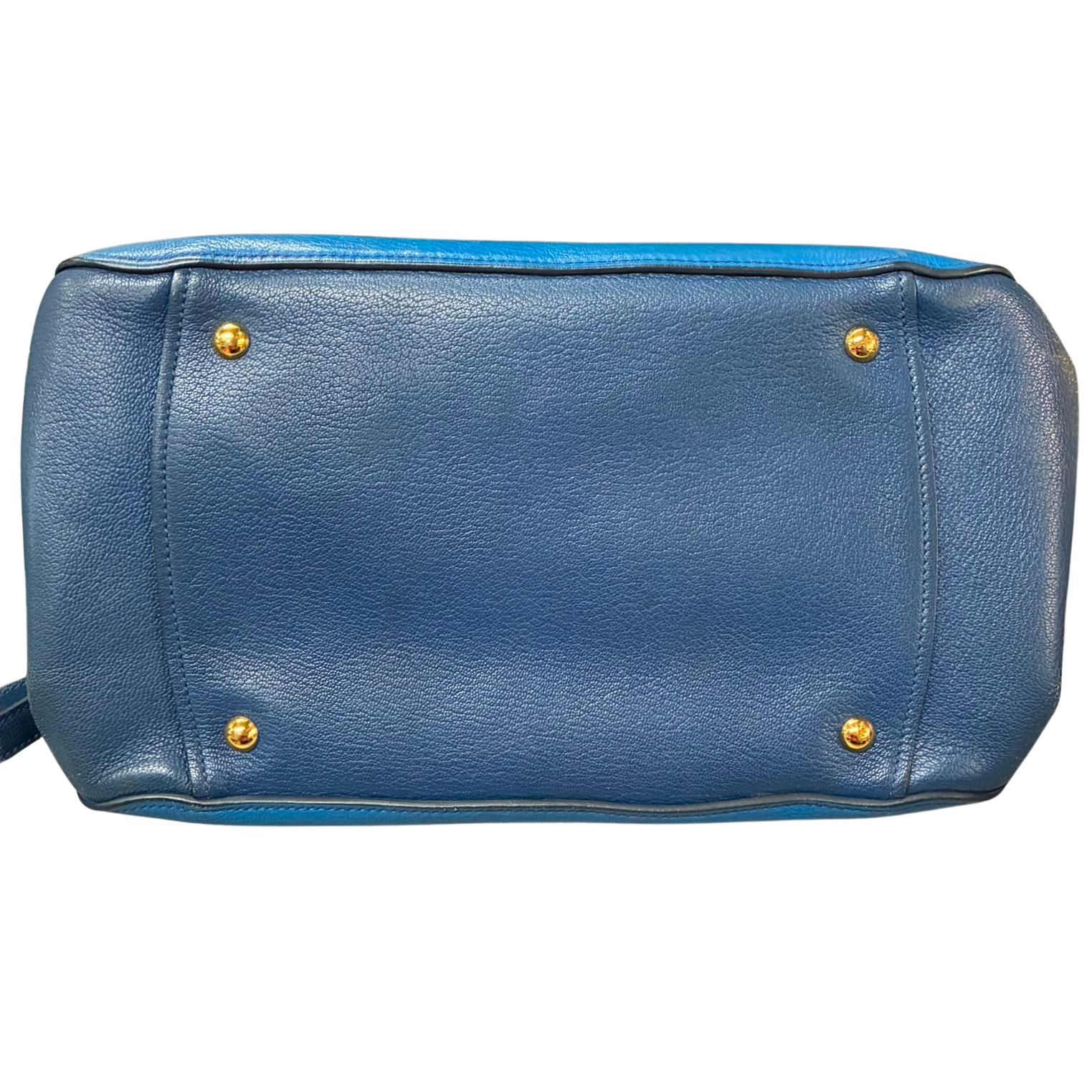 Miu Miu Madras Buckled Handles Leather Tote Bag