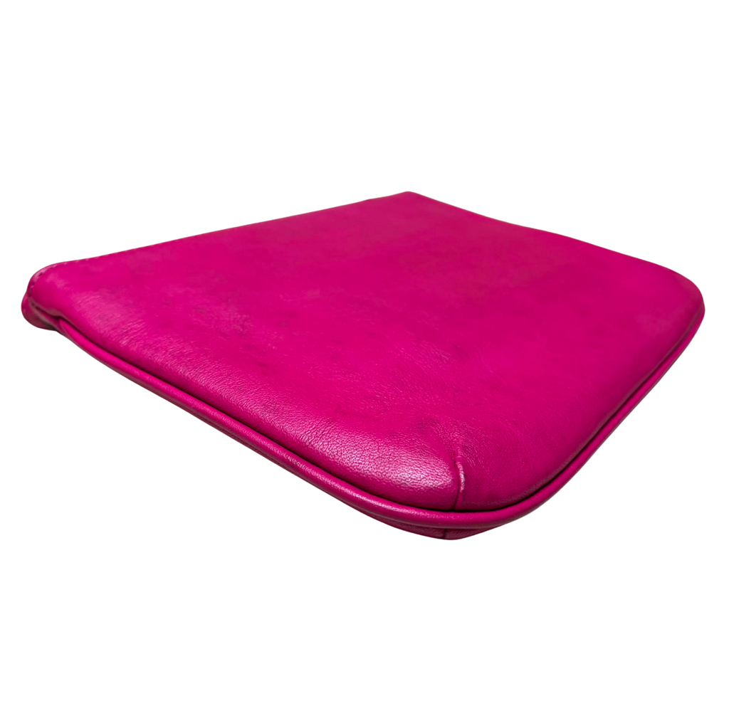 Coach Legacy Wristlet Leather Fuchsia