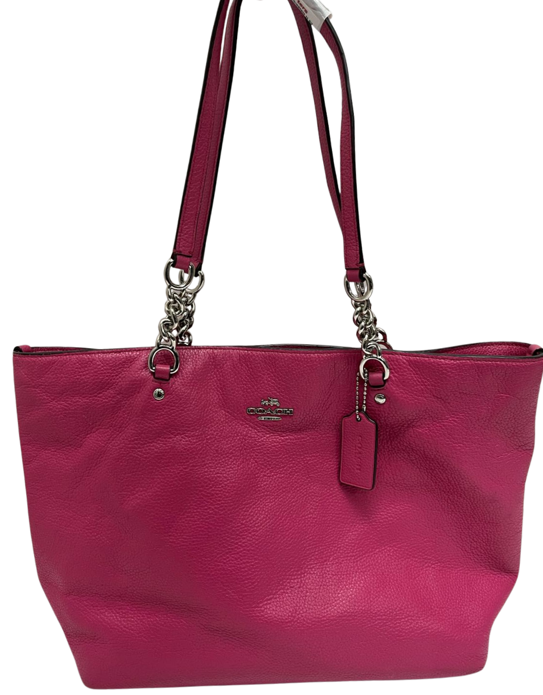 Coach Sophia Small Tote Bag Magenta Pebbled Leather Main image