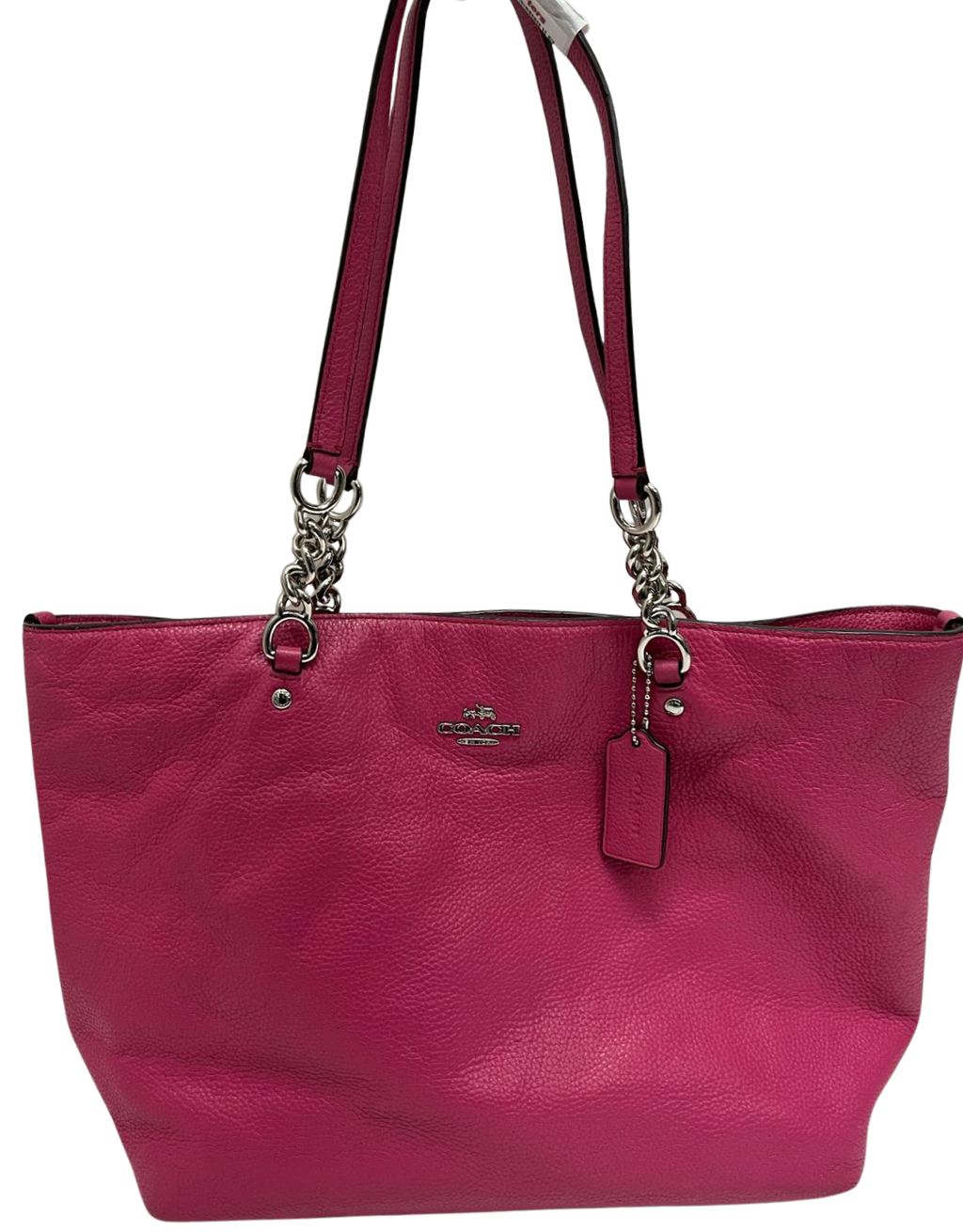 Coach Sophia Small Tote Bag Magenta Pebbled Leather