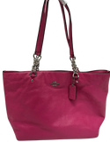 Coach Sophia Small Tote Bag Magenta Pebbled Leather