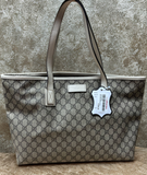 Gucci Supreme GG Monogram Large Canvas Tote Bag