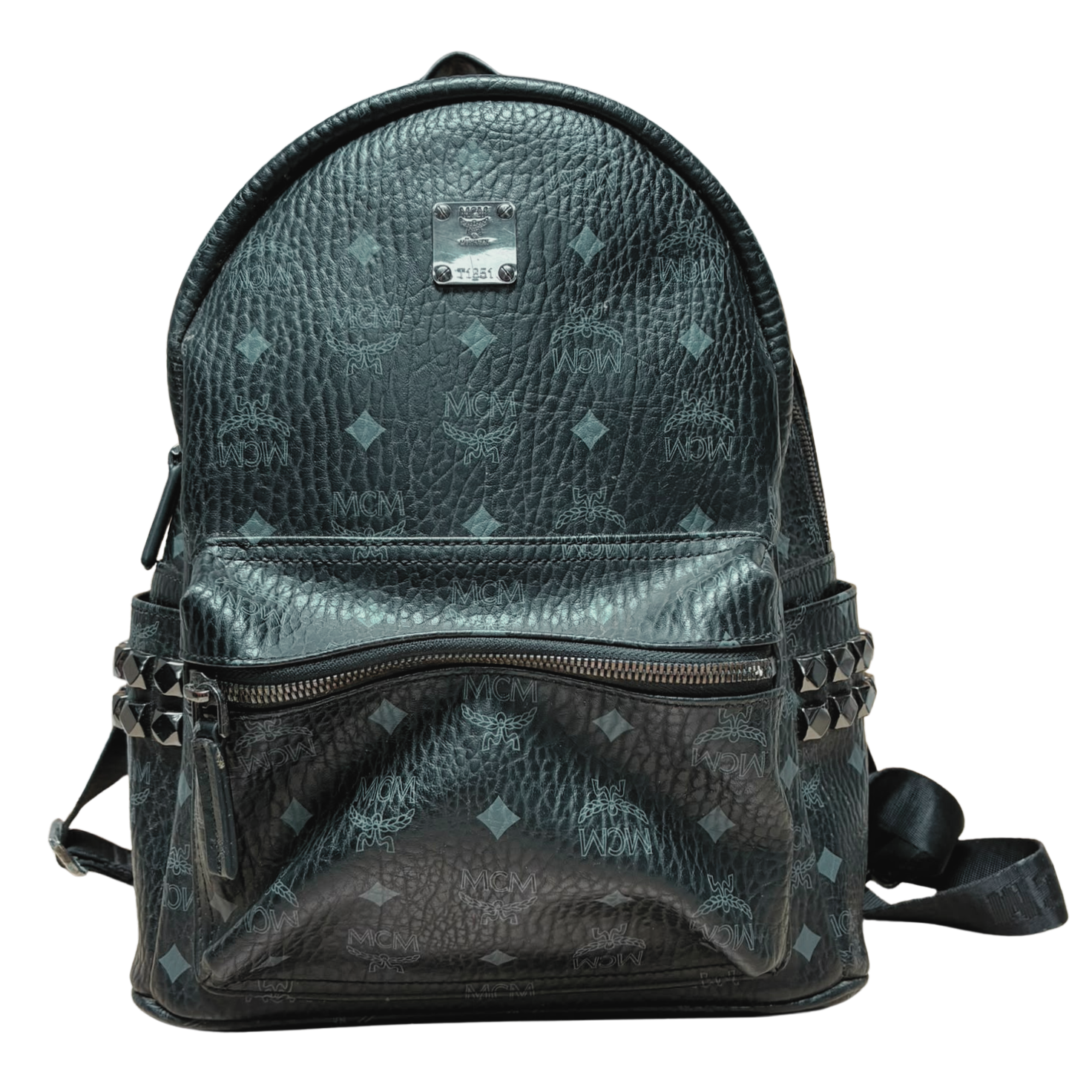 MCM T1851 Stark Side Studs Backpack Visetos Black Main image