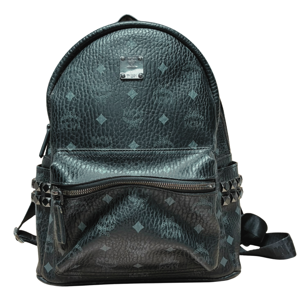MCM T1851 Stark Side Studs Backpack Visetos Black