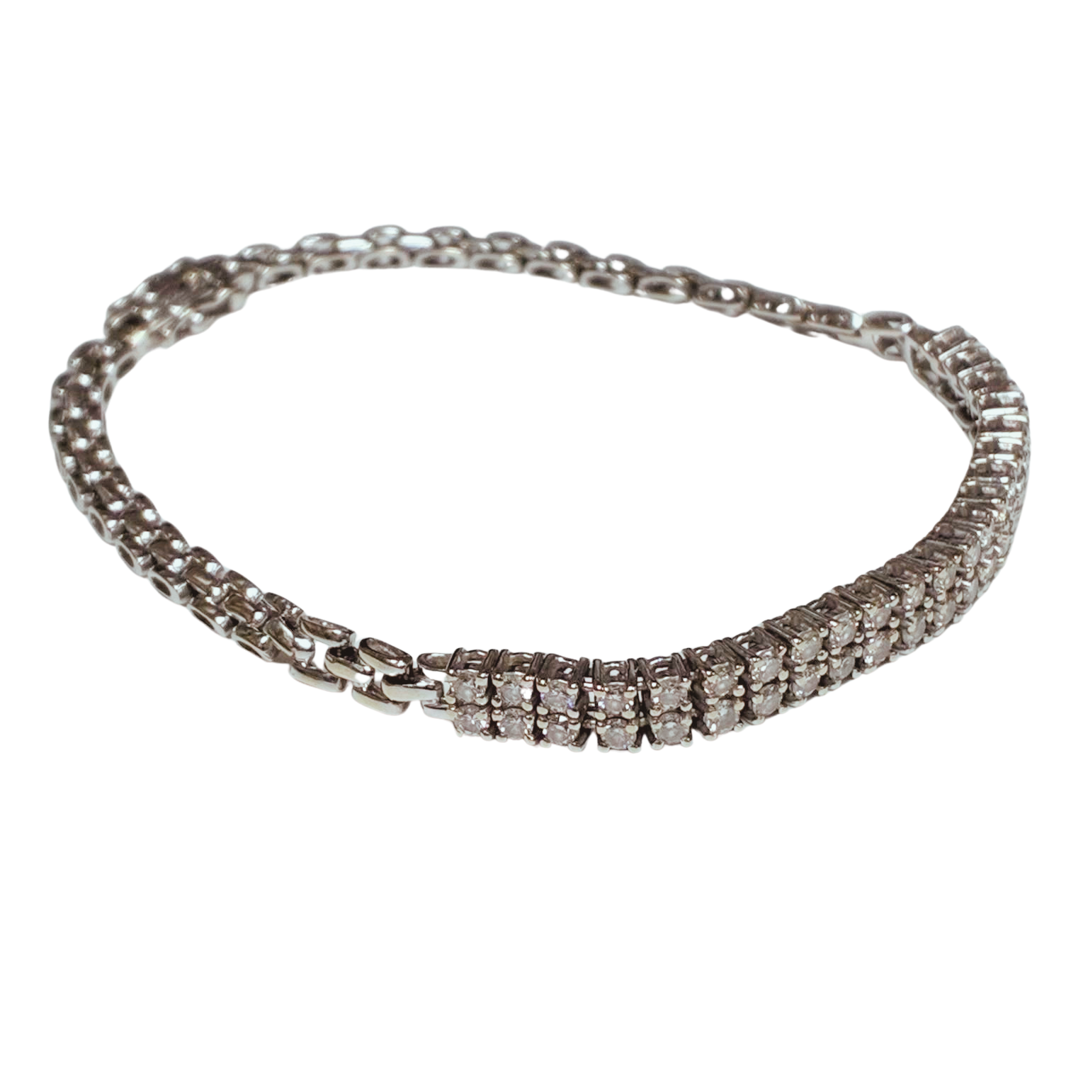 750WG Diamond Bracelet 9.15G