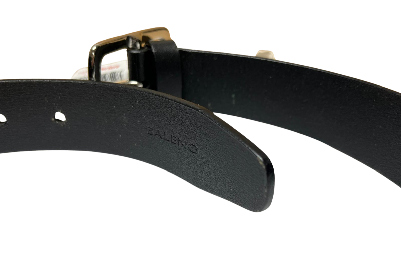 Baleno Leather Belt Black Size 29in