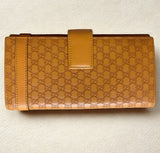 Gucci Long Wallet Leather Orange