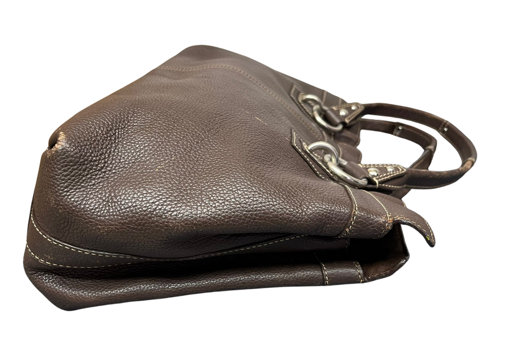 Coach Penelope Tote Bag Brown Pebbled Leather