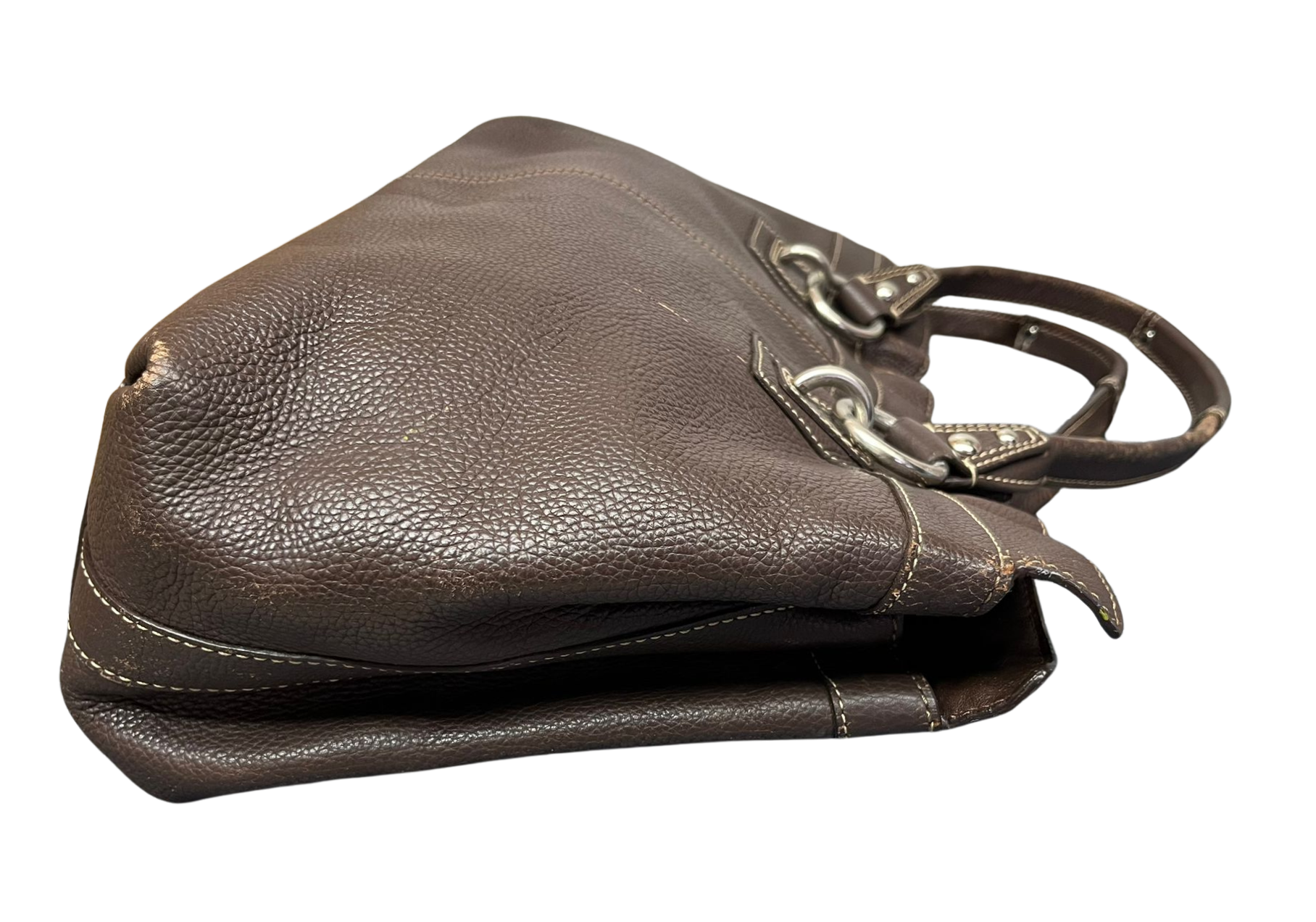 Coach Penelope Tote Bag Brown Pebbled Leather