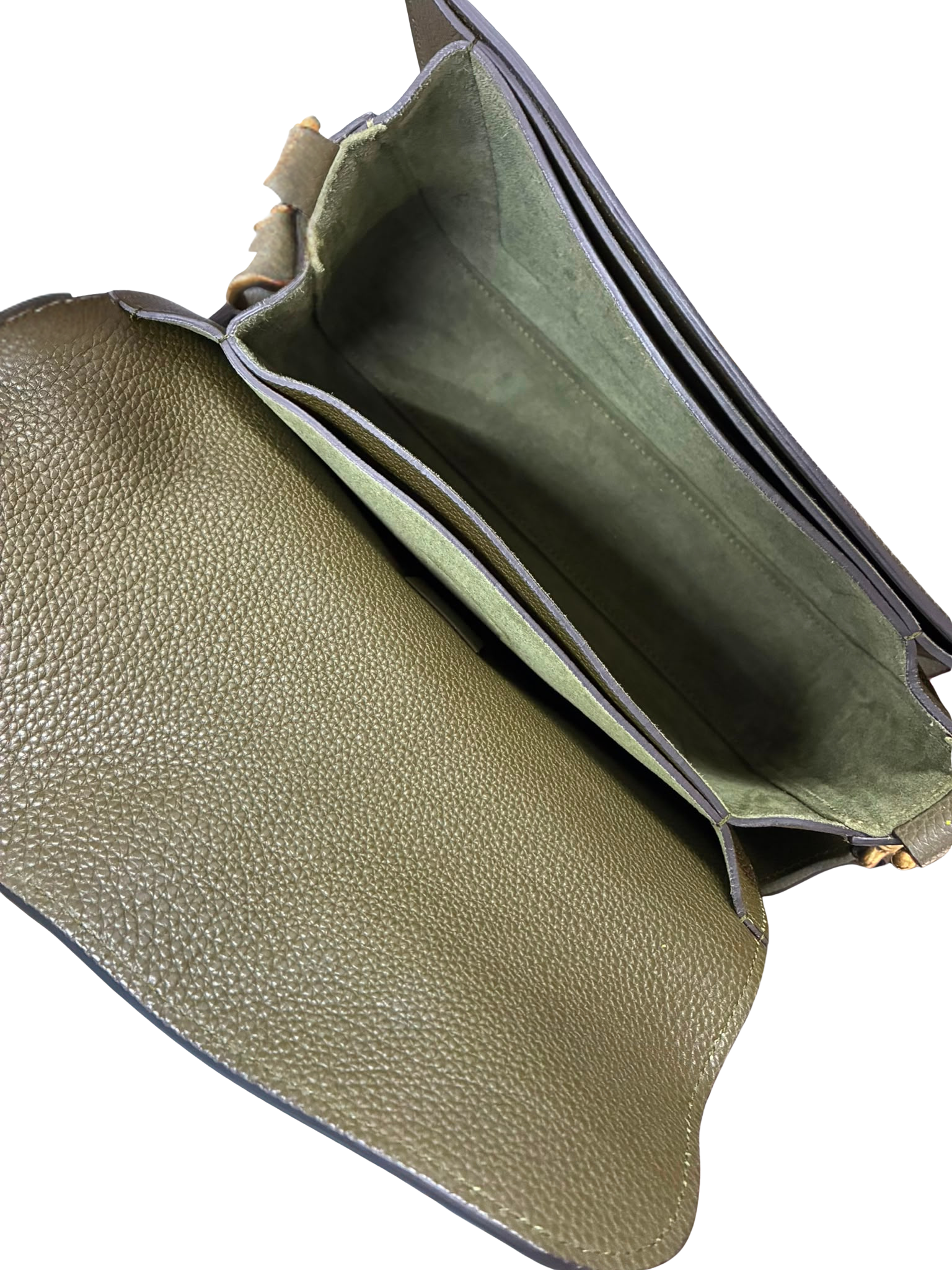 Gucci Jackie 2way Shoulder Bag Green Pebbled Leather