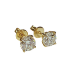 18KYG Brilliant Cut Diamond Earrings 1.75GM