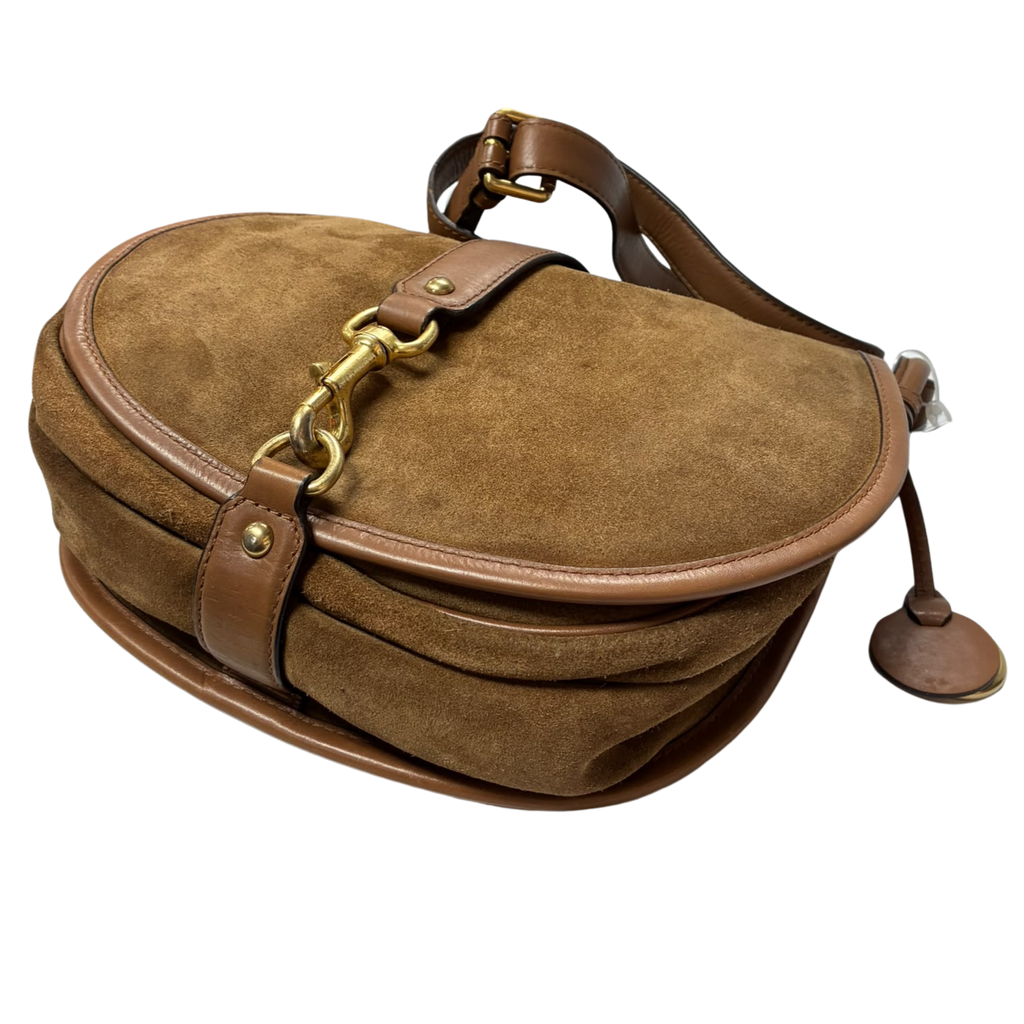 Michael Kors Jamie Suede Saddle Bag