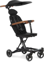 Evolur Cruise Rider Stroller with Awning, Lightweight Umbrella Stroller with Compact Folding, Easy to Carry Travel Stroller, Black