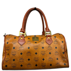 MCM Vintage Visetos Monogram Boston 35 Duffle Bag