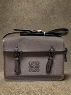 Loewe Anagram Canvas Shoulder Bag