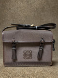 Loewe Anagram Canvas Shoulder Bag