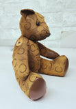 Celine Macadam Canvas And Leather Teddy Bear Stuffed Animal