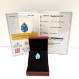 18KWG Turquois & Diamond Pendant