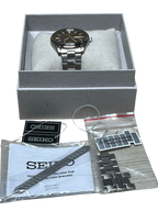 Seiko Mens Essential Stainless Steel Watch Gray Dial SUR343P1