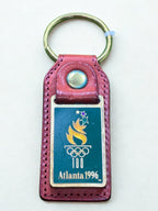 Coach 1996 Atlanta Centennial Olympic Games Leather And Brass Keychain