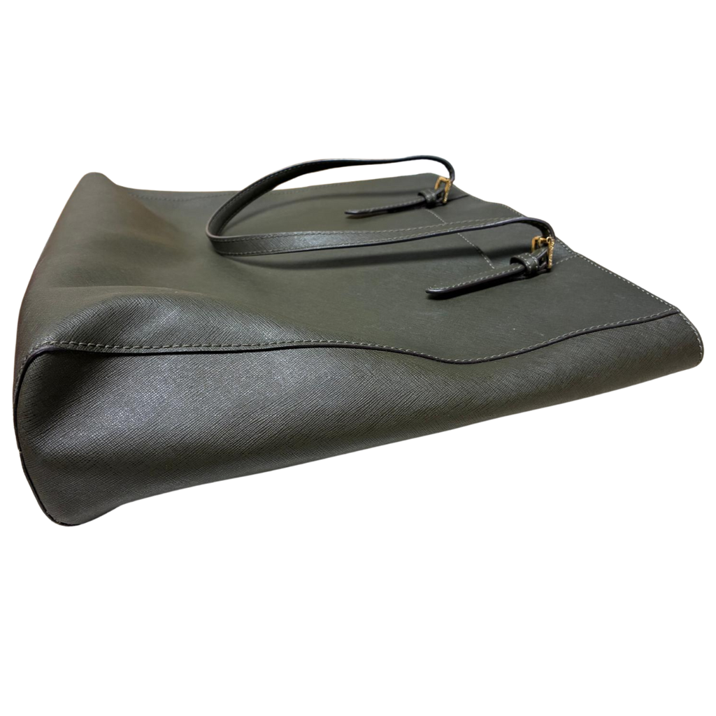 Michael Kors Jet Set Dark Olive Green Tote Bag Purse Carryall