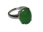 PT900 7.14CT Jade Ring 7.6G Size 10