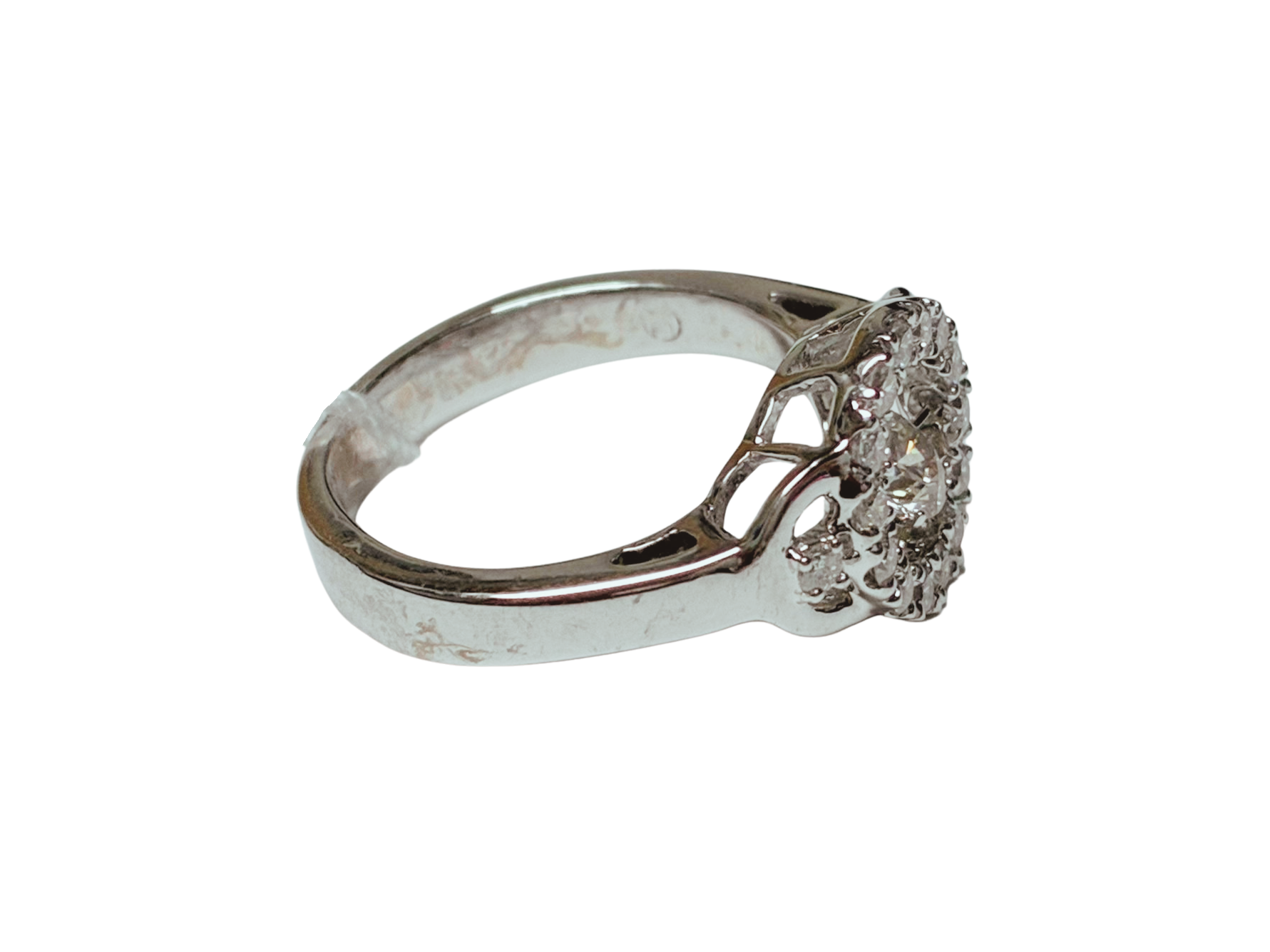 750WG Dancing Diamond Ladys Ring 4.8GM Secondary image