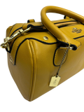 Coach Mustard Yellow Leather Mini Bennett Satchel