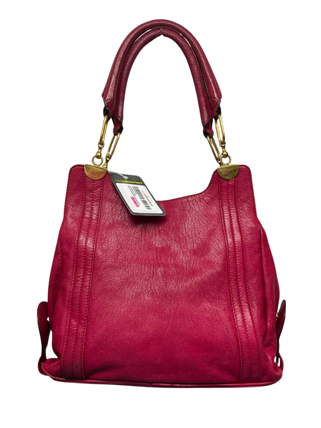 Chloe Irene Leather Tote Shoulder Bag Red