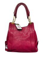 Chloe Irene Leather Tote Shoulder Bag Red