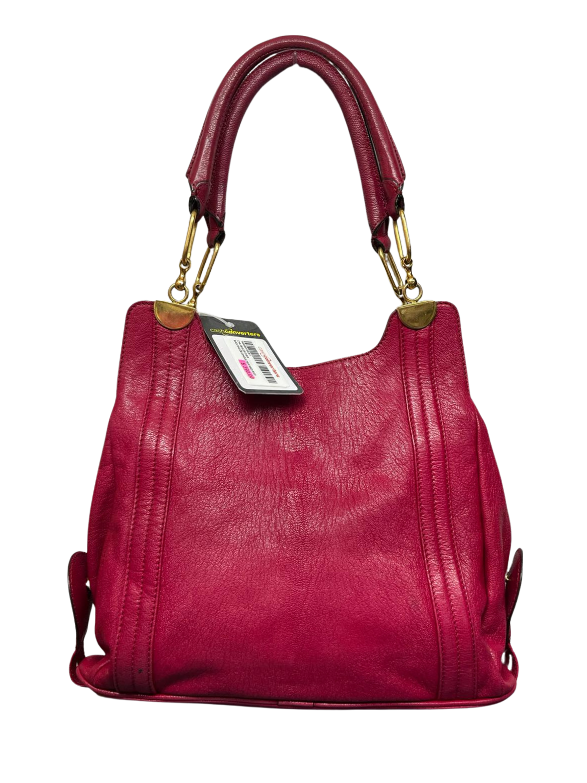 Chloe Irene Leather Tote Shoulder Bag Red