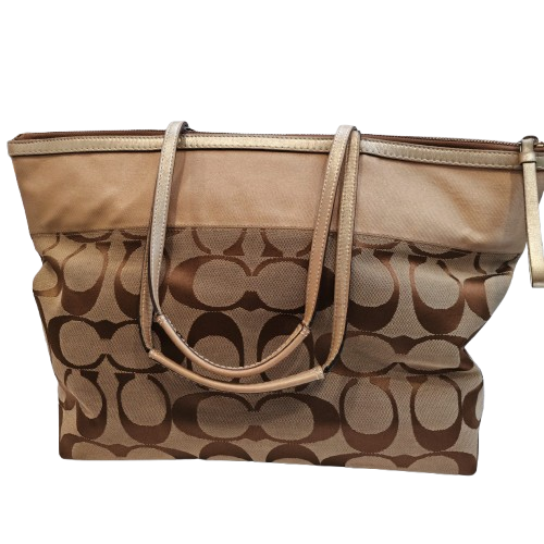 COACH Large Signature Print Zippered Tote Bag 11692 Secondary image