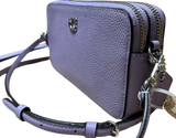 Coach Kira Crossbody Bag Silver Soft Purple Leather CH819