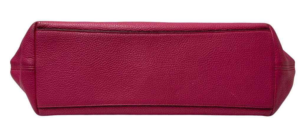Coach Sophia Small Tote Bag Magenta Pebbled Leather