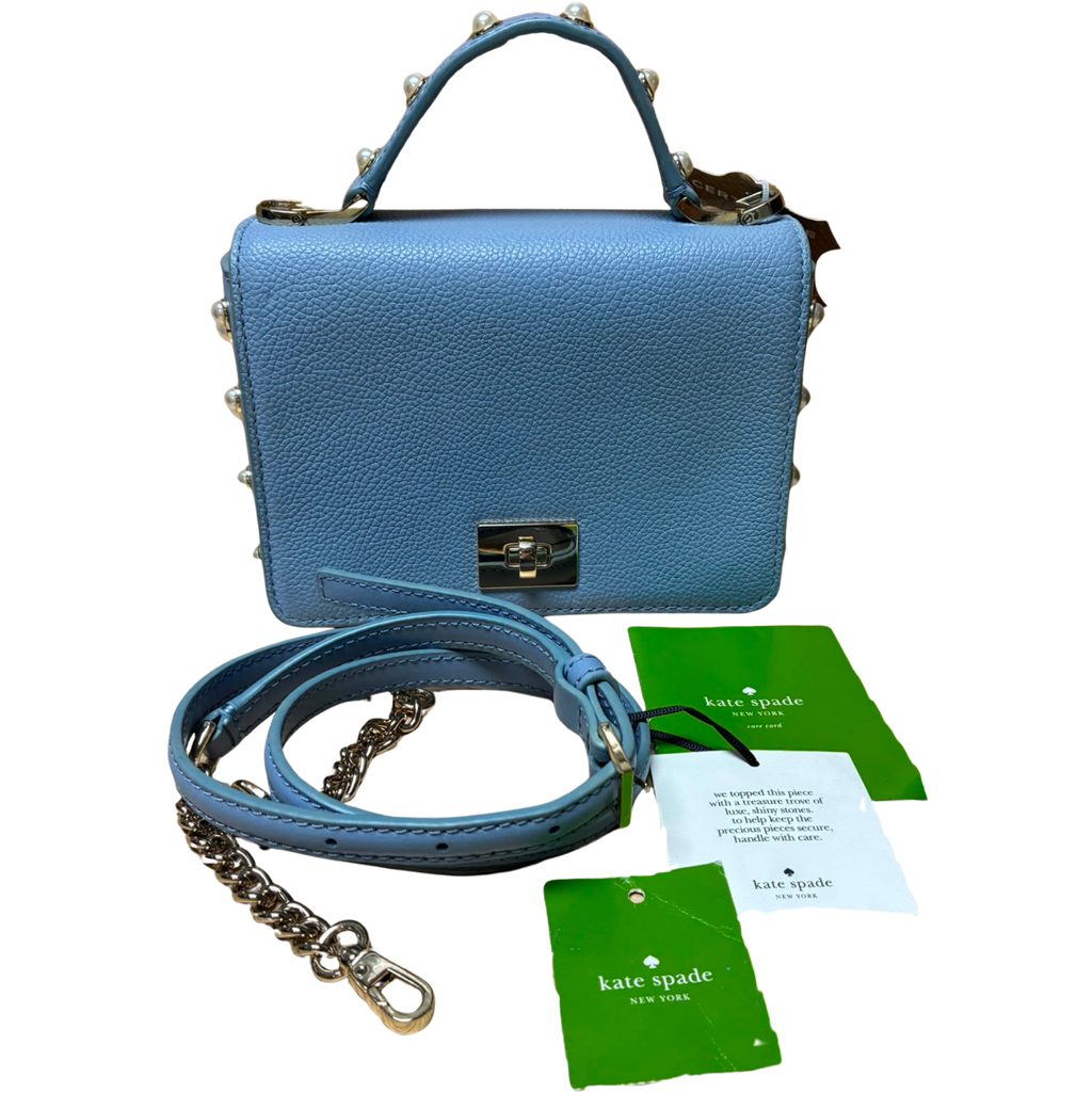 Kate Spade Maisie Serrano Place Pearl Purse Crossbody Blue WKRU5673