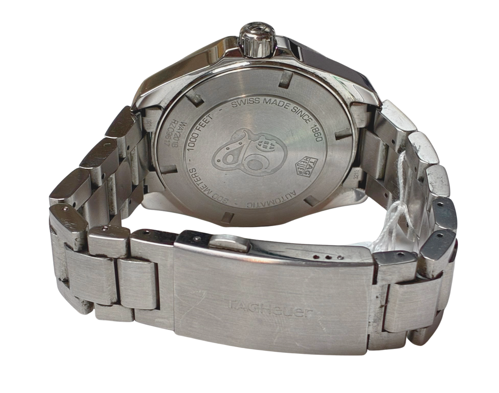 TAG Heuer WAY201B Aquaracer Calibre 5 Automatic 43 Stainless Steel Blue Dial Mens Watch
