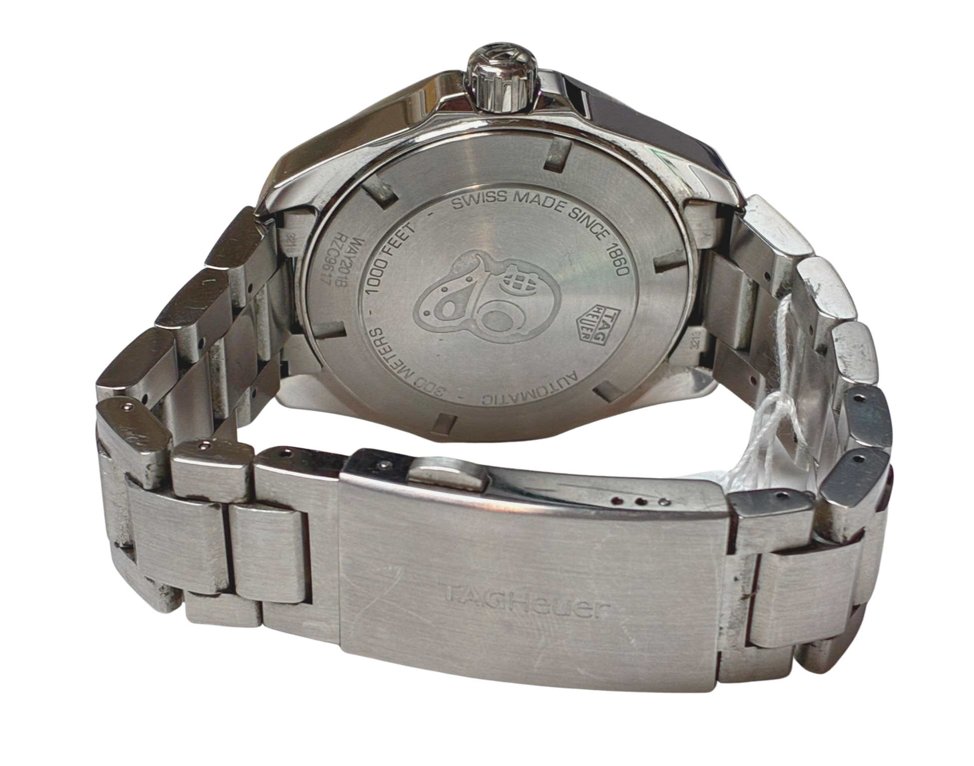 TAG Heuer WAY201B Aquaracer Calibre 5 Automatic 43 Stainless Steel Blue Dial Mens Watch