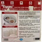 TOYOMI 2.2L Double Boiler Cooker SC2270